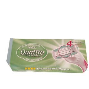 Schick Quattro For women 4 Blade Disposable Razor Vintage NEW TV Movie prop NOS
